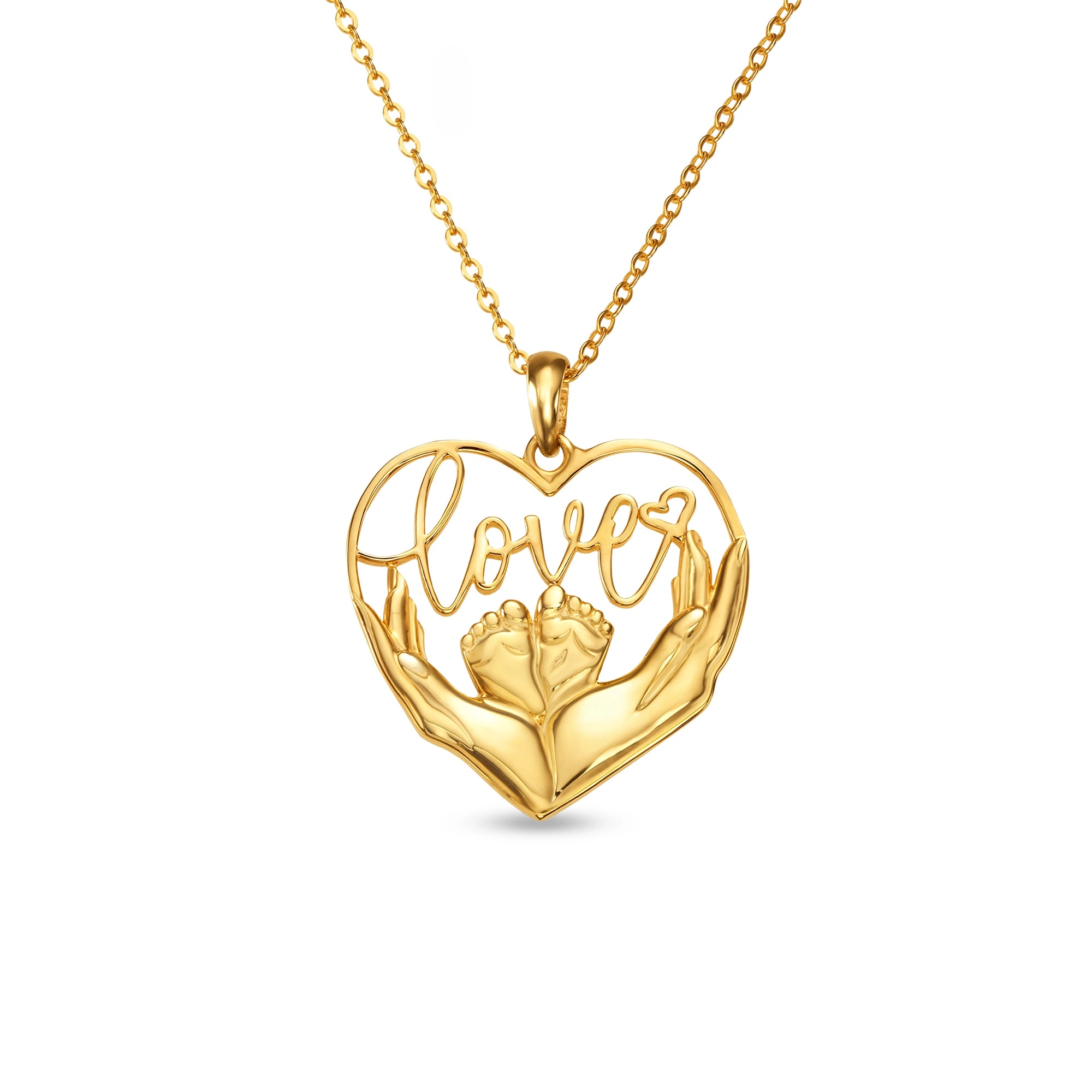 Petiteshine Love’s First Steps 14K Gold Vermeil Necklace