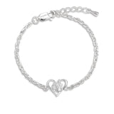 Petiteshine Heartbond Moments Silver Bracelet