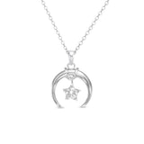 Petiteshine Guardian Moon Silver Necklace