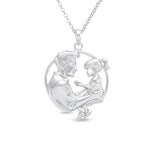 Petiteshine Daughter In Daddy’s Arms Silver Necklace