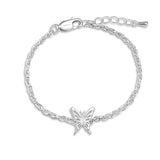 Petiteshine Wings of Grace Silver Bracelet
