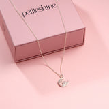 Petiteshine Lunar Snowflake Silver Necklace