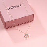 Petiteshine Guardian Moon Silver Necklace