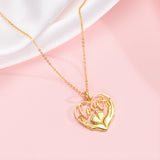 Petiteshine Love’s First Steps 14K Gold Vermeil Necklace