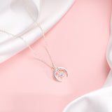 Petiteshine Guardian Moon Silver Necklace