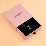 Petiteshine Everglow Reindeer Rosegold Vermeil and Silver Necklace