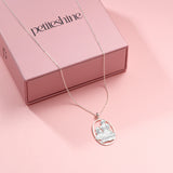 Petiteshine Mom and Princess Moment Silver Necklace