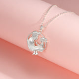 Petiteshine Daughter In Daddy’s Arms Silver Necklace