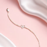 Petiteshine Heartbond Moments Silver Bracelet