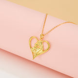 Petiteshine Embrace of Love 14K Gold Vermeil Necklace