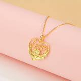 Petiteshine Love’s First Steps 14K Gold Vermeil Necklace