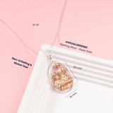 Petiteshine Mom and Princess Moment Silver Necklace