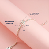 Petiteshine Heartbond Moments Silver Bracelet