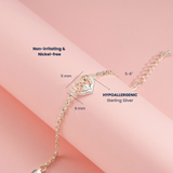 Petiteshine Love’s First Steps Silver Bracelet