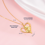 Petiteshine Embrace of Love 14K Gold Vermeil Necklace