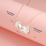 Petiteshine Bond of Blossoms Silver Necklace