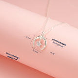 Petiteshine Guardian Moon Silver Necklace