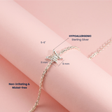 Petiteshine Wings of Grace Silver Bracelet