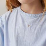 Petiteshine Everglow Reindeer Rosegold Vermeil and Silver Necklace