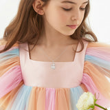 Petiteshine Mom and Princess Moment Silver Necklace