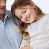 Petiteshine Daughter In Daddy’s Arms Silver Necklace