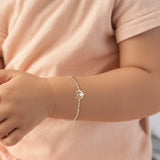 Petiteshine Love’s First Steps Silver Bracelet