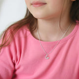 Petiteshine Lunar Snowflake Silver Necklace