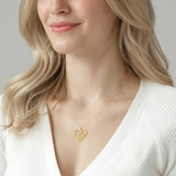 Petiteshine Embrace of Love 14K Gold Vermeil Necklace