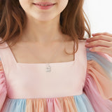 Petiteshine Mom and Princess Moment Silver Necklace