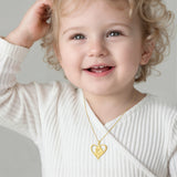 Petiteshine Embrace of Love 14K Gold Vermeil Necklace